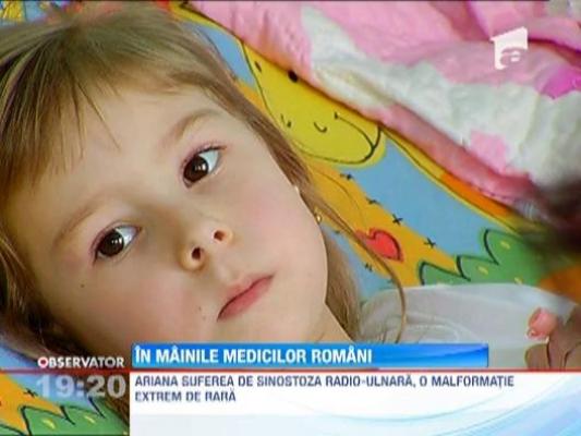 O fetita din Targoviste care suferea de o malformatie rara, salvata de medicii romani