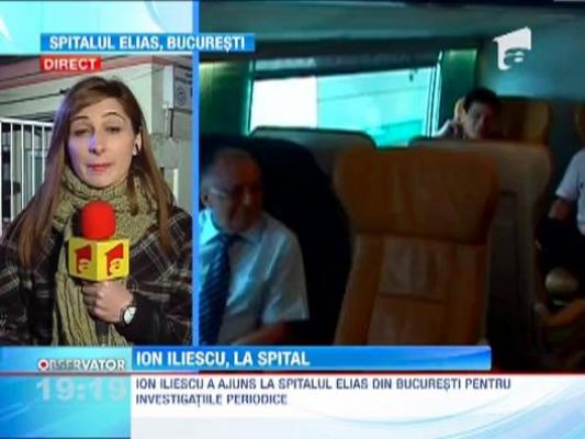 Ion Iliescu este din nou la Spitalul Elias!