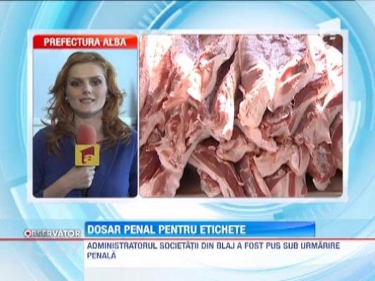 Administratorul firmei din Blaj care ar fi vandut carne de cal etichetata ca vita, cercetat penal pentru inselaciune