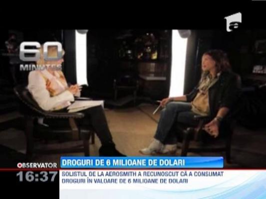 Excentricul solist de la Aerosmith a consumat droguri in valoare de 6 milioane de dolari