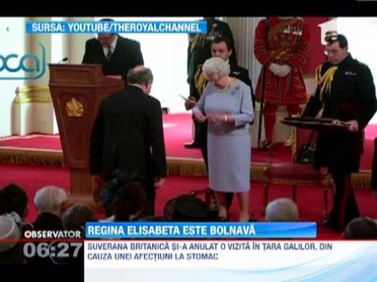 Regina Elisabeta a II-a si-a anulat o vizita in Tara Galilor din cauza problemelor de sanatate