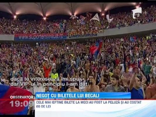 Razie la speculantii cu bilete la meciul Steaua - Chelsea. 70 de bilete au fost confiscate