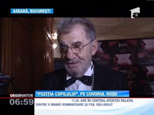 Premiera de gala: Filmul "Pozitia Copilului" a rulat la Teatrul National