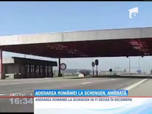 Decizia privind aderarea Romaniei si Bulgariei la Schengen a fost amanata