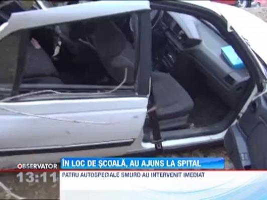 Au facut autostopul si au ajuns la spital