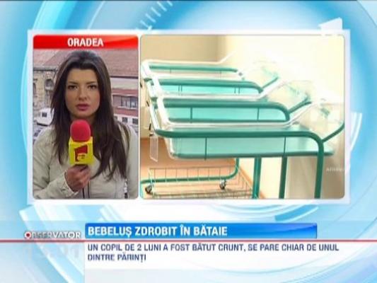 Un bebelus de doua luni a ajuns in stare grava la spital dupa ce ar fi fost batut chiar de parintii lui