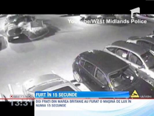 Doi frati au furat o masina in 15 secunde