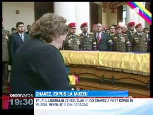 UPDATE! Trupul liderului venezuelan Hugo Chavez,  expus in Muzeul Revolutiei din Caracas