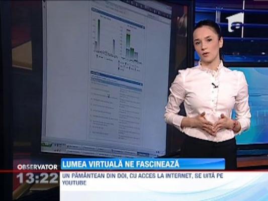 Un pamantean din doi, cu acces la internet, se uita pe Youtube