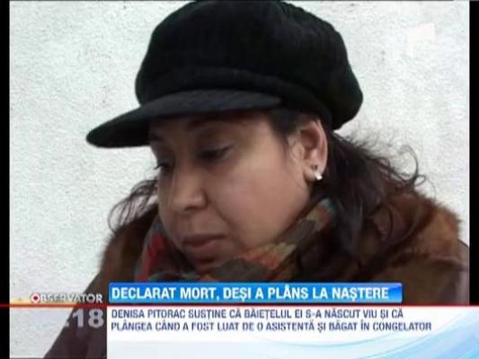 Medicii au stabilit ca bebelusul care a venit pe lume la maternitatea din Ramnicu Valcea s-a nascut mort