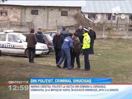 Un politist din Dambovita si-a folosit arma din dotare pentru a-si ucide iubita si apoi s-a sinucis