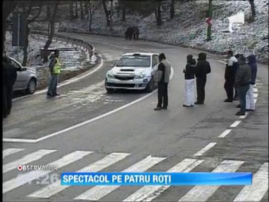 Spectacol automobilistic la Raliul Brasovului