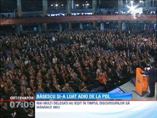Traian Basescu s-a despartit de PDL. Momentele importante de la Conventia Partidului Democrat Liberal