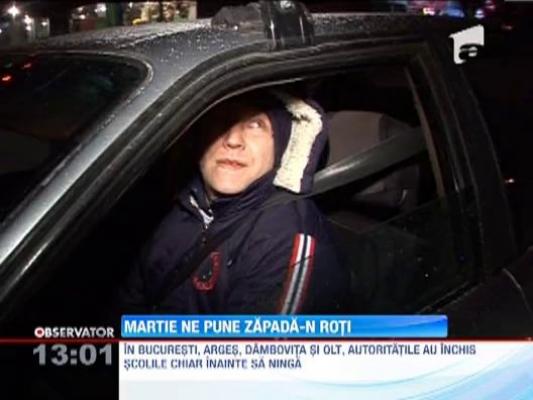 S-A INTORS IARNA. Se circula cu dificultate pe mai multe tronsoane