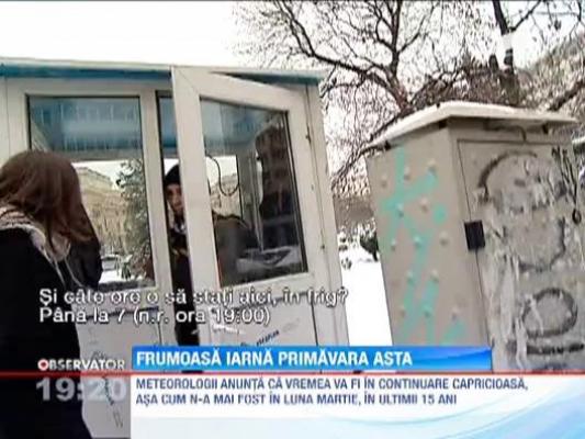 Bucurestenii au luat peste picior iarna intarziata si nu s-au conformat deloc vremii de afara