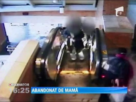 Un bebelus a fost abandonat intr-o statie de metrou, chiar de mama sa