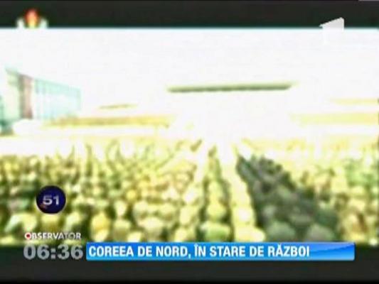 Coreea de Nord s-a declarat in "stare de razboi" cu Coreea de Sud