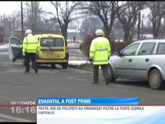 Barbatul care a evadat de sub escorta, de la Curtea de Apel Bucuresti, a fost prins