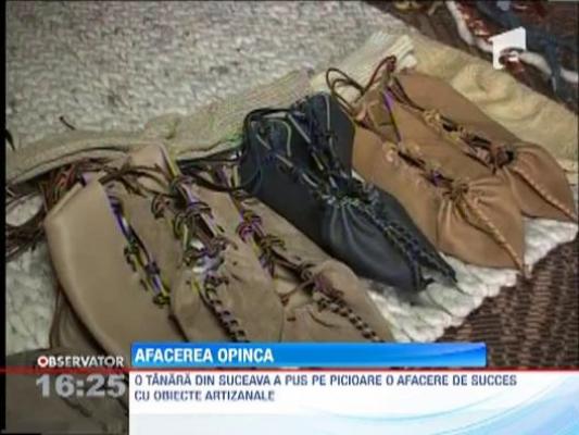 Afacere de succes cu opinci si ciorapi de lana