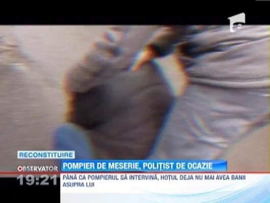 Un pompier din Dorohoi a prins un hot de buzunare care jefuise o batrana