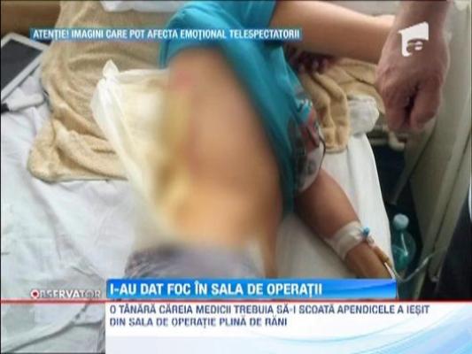 O tanara acuza medicii Spitalului Judetean Ilfov ca au ars-o in timpul unei operatii de apendicita