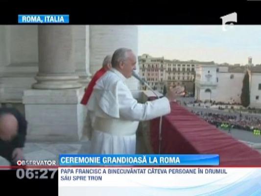 Papa Francisc a fost investit in functia de episcop al Romei