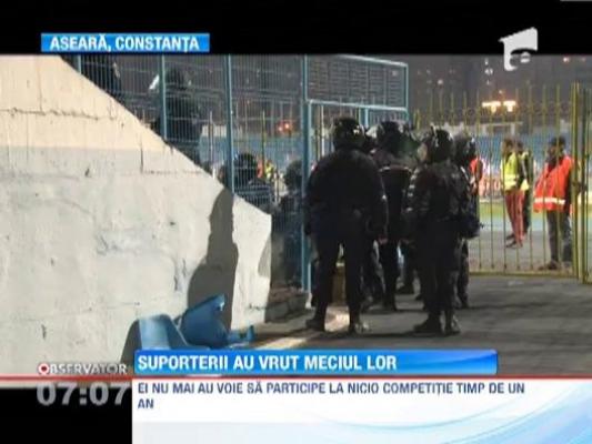Huliganism la meciul Viitorul - Otelul Galati