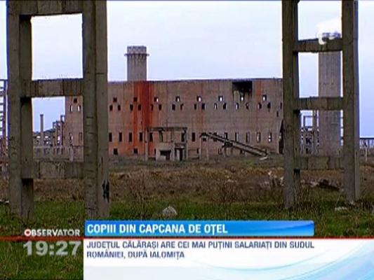 COPIII CAUTA LUMINA! Copiii din Calarasi, condamnati la un viitor incert dupa inchiderea combinatului siderurgic