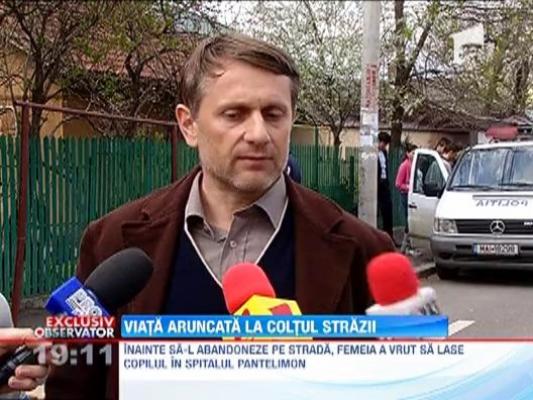 Si-a abandonat pruncul intr-o punga, la coltul unei strazi