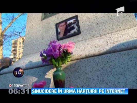 Sinucidere in urma hartuirii sexuale postate pe Internet