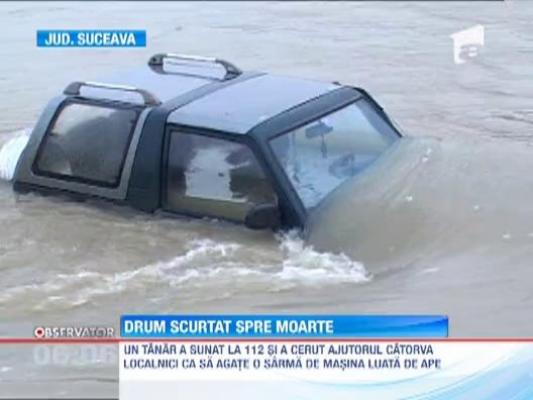 Operatiune de salvare extrem de dificila in albia raului Siret