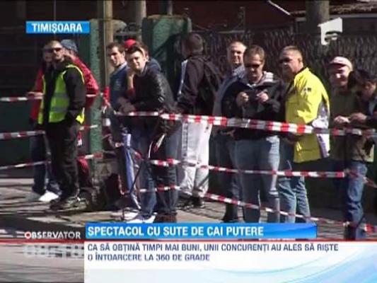 Spectacol cu sute de cai putere in Timisoara