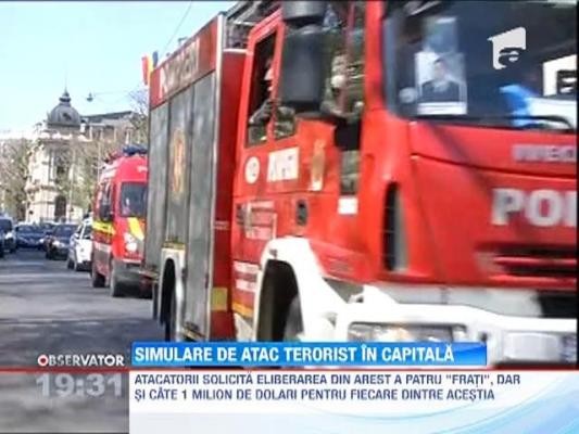 Simulare de atac terorist in Capitala
