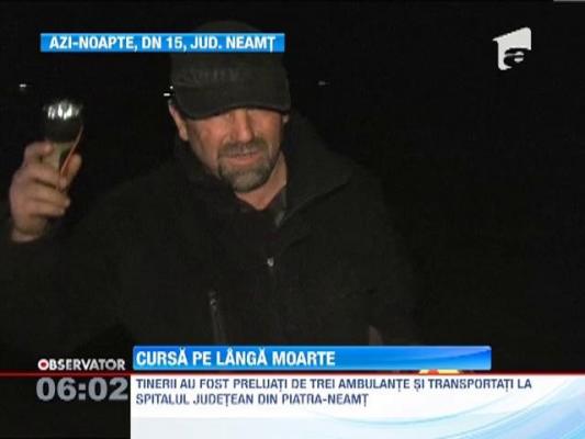 Patru tineri au pornit intr-o cursa nebuna cu un echipaj de politie pe urmele lor