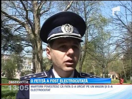 O fata din Constanta s-a electrocutat in timp ce se juca intr-un vagon de tren