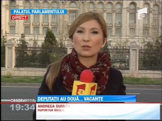 Parlamentarii au parte de o vacanta de doua saptamani
