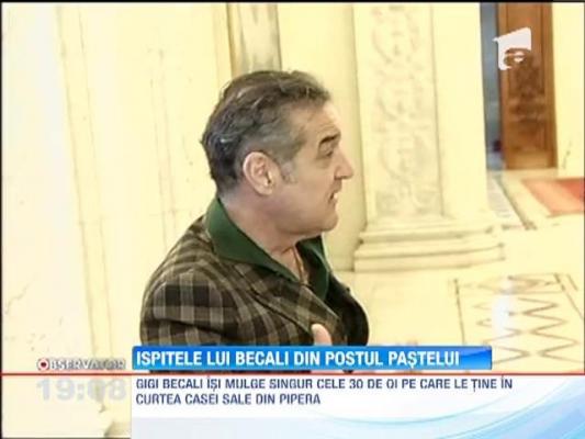 Gigi Becali isi taie singur mielul de Paste!