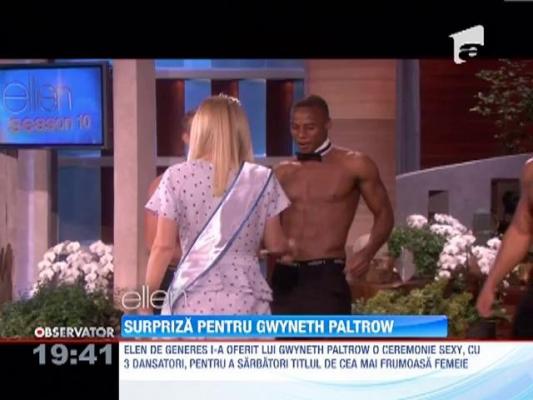 Actrita Gwyneth Paltrow a avut parte de o surpriza fierbinte