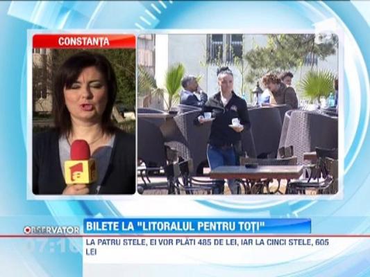 "Litoralul pentru toti",  tarife mai mari fata de cele de anul trecut