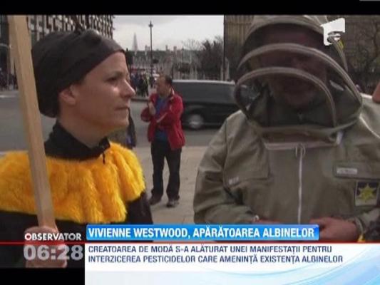 Celebra creatoare de moda Vivienne Westwood, in apararea albinelor