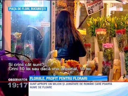 Floriile, profit pentru comercianti de flori