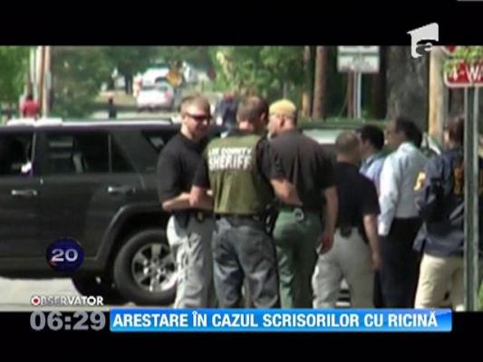 Un american acuzat ca a trimis scrisori otravite cu ricina, mai multor inalti oficiali, a fost arestat de FBI
