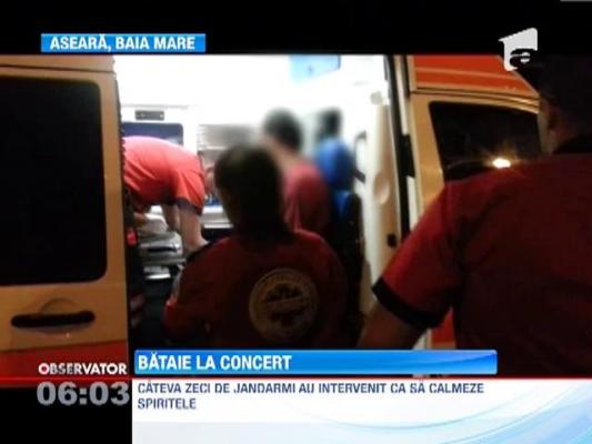 Cinci tineri au ajuns la spital, dupa ce s-au luat la bataie la un concert in Baia Mare