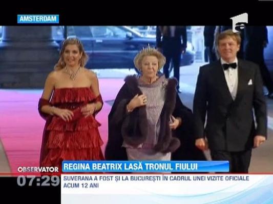 Regina Beatrix lasa tronul fiului, Willem Alexander
