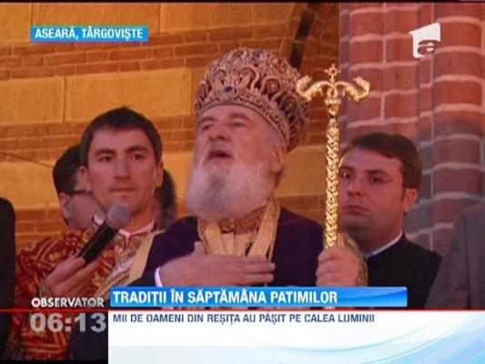 Traditii in Saptamana Patimilor: 2014 lumanari au fost aprinse la Targoviste