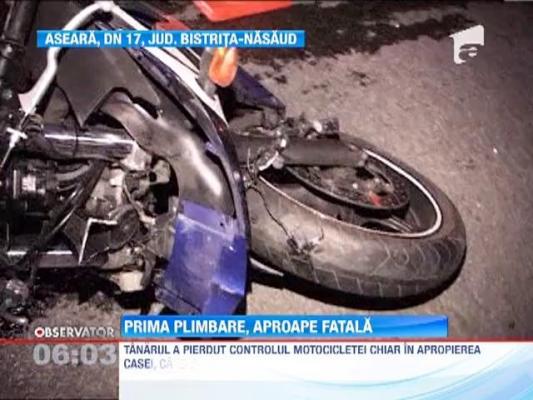 O adolescenta, ranita grav intr-un accident de motocicleta