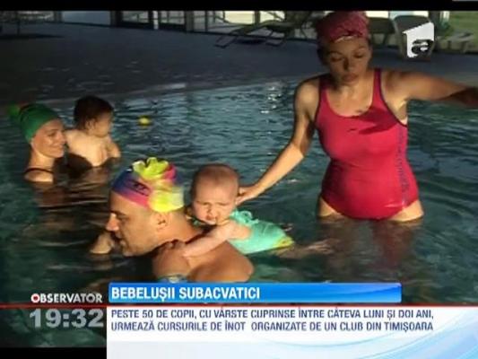 Nu stiu sa mearga dar inoata: Bebelusi subacvatici