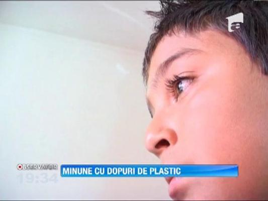In lantul solidaritatii: Minune cu dopuri de plastic