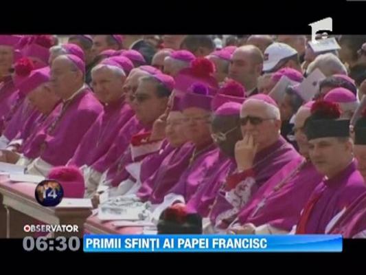 Primii sfinti ai lui Papa Francisc