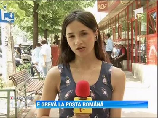 PROTEST la POSTA: zeci de angajati au iesit in strada